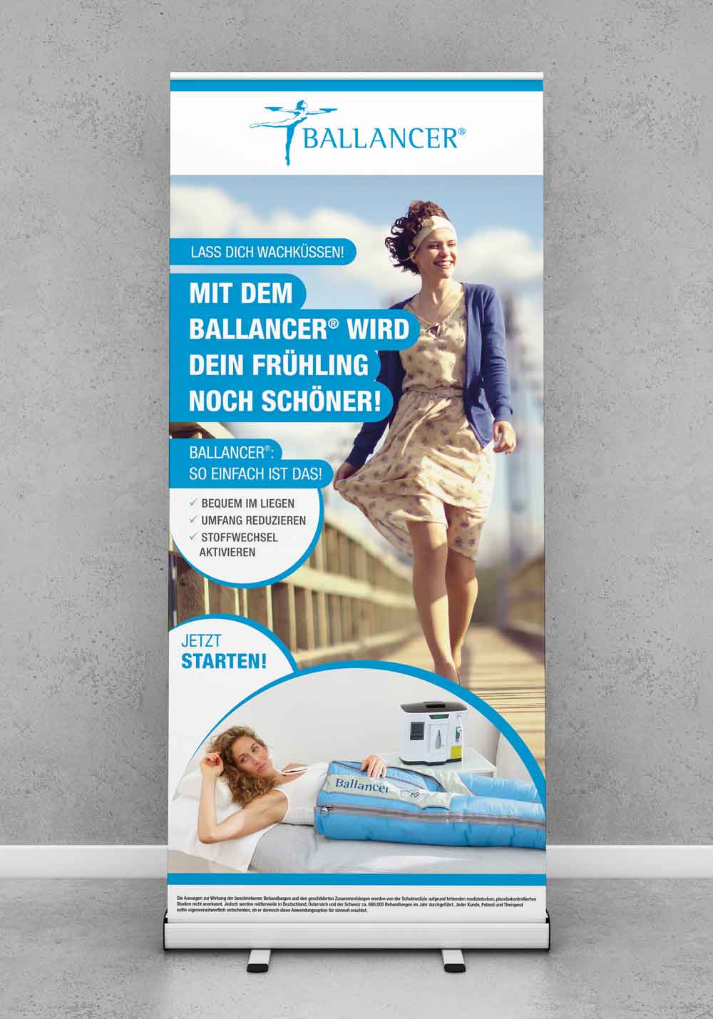 Roll-Up Kampagne "Mit dem Ballancer wird dein Frühling noch schöner"
