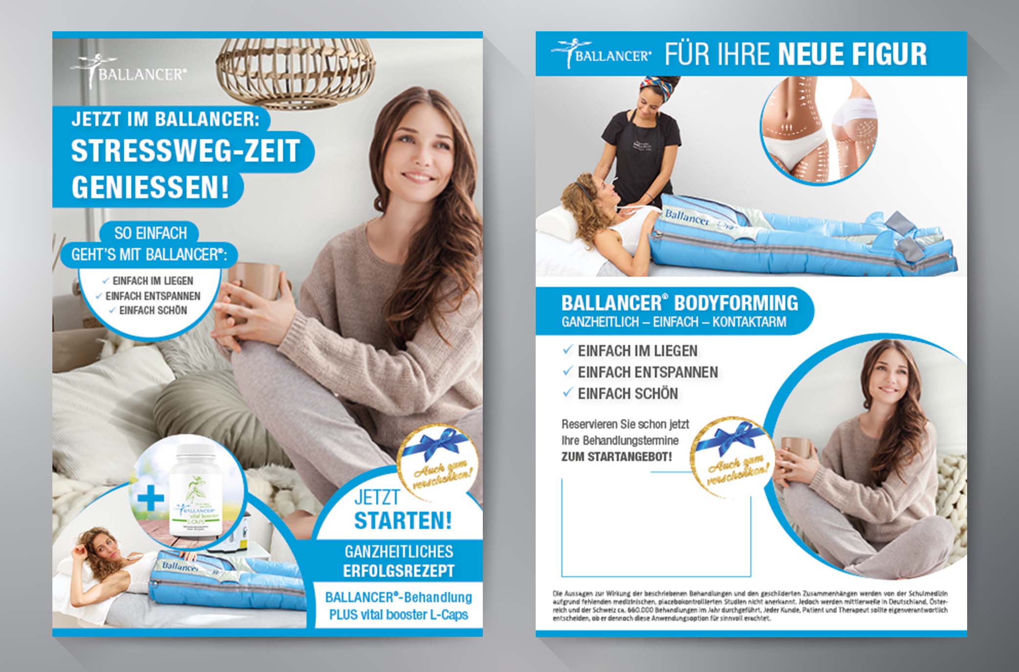 Flyer Kampagne "Stressweg-Zeit genießen"