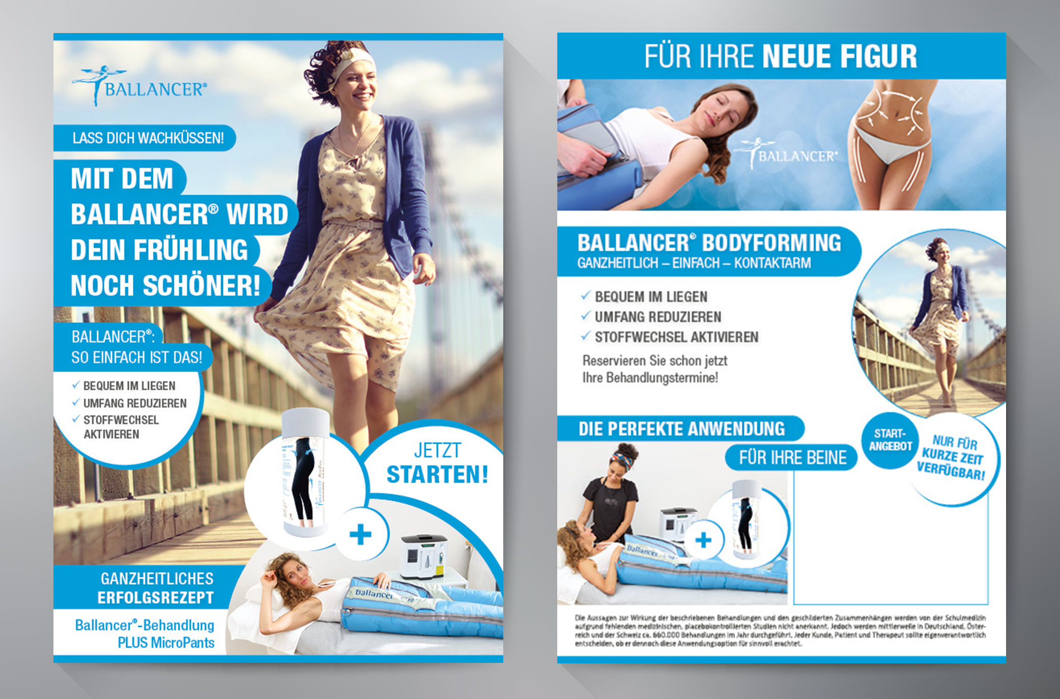 Flyer Kampagne "Mit dem Ballancer wird dein Frühling noch schöner" 