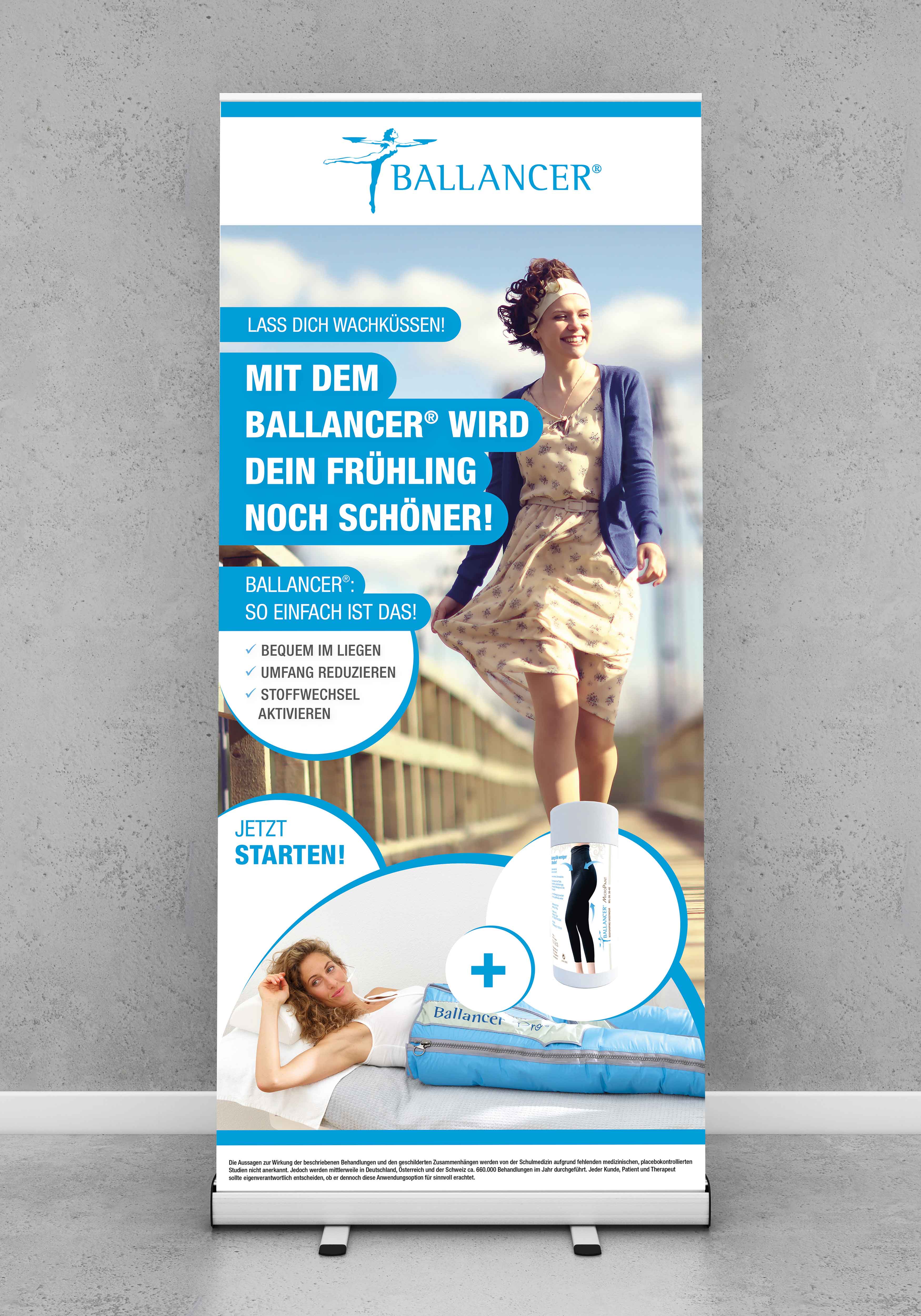 Roll-Up Kampagne "Mit dem Ballancer wird dein Frühling noch schöner"