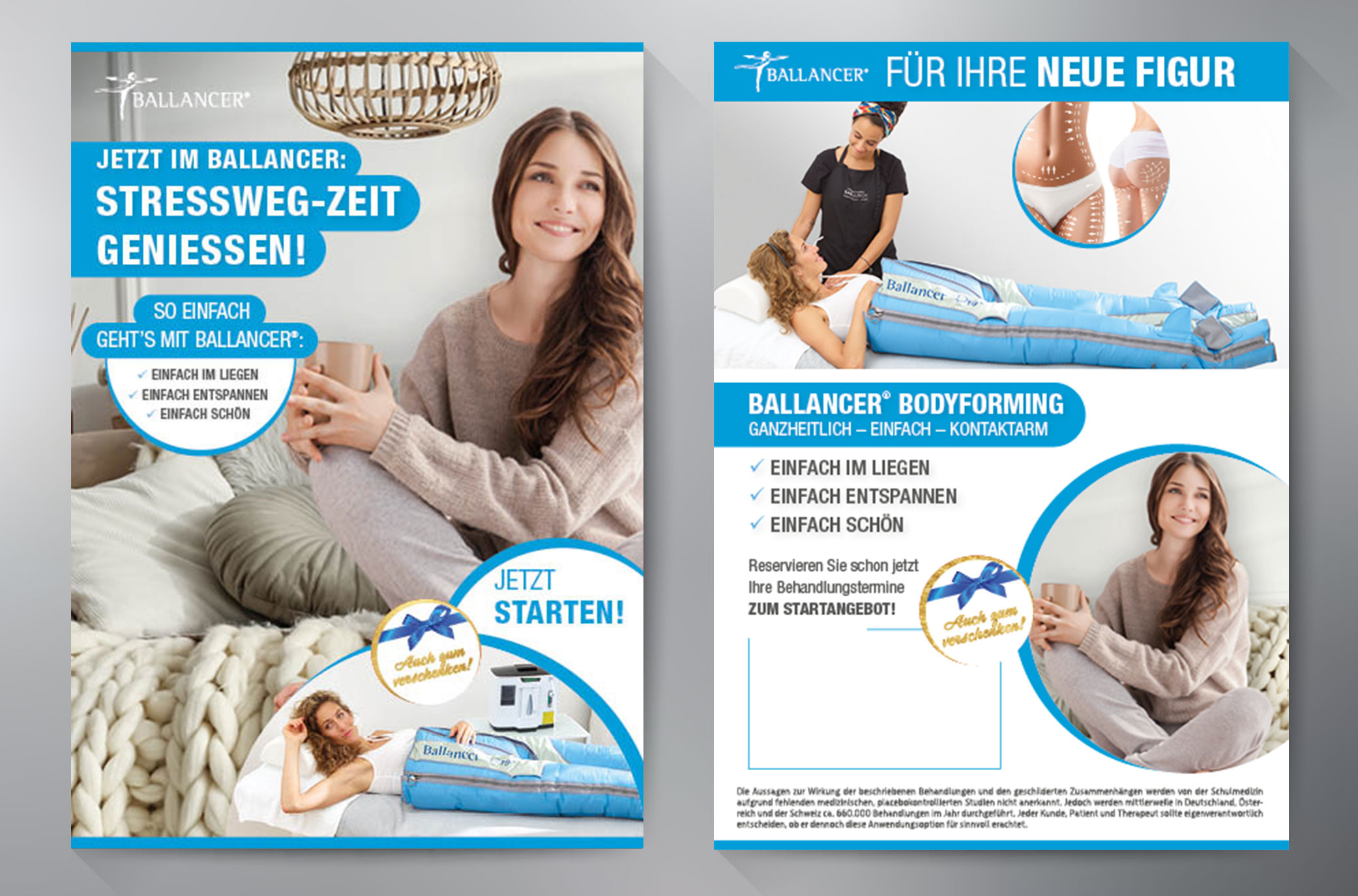 Flyer Kampagne "Stressweg-Zeit genießen"