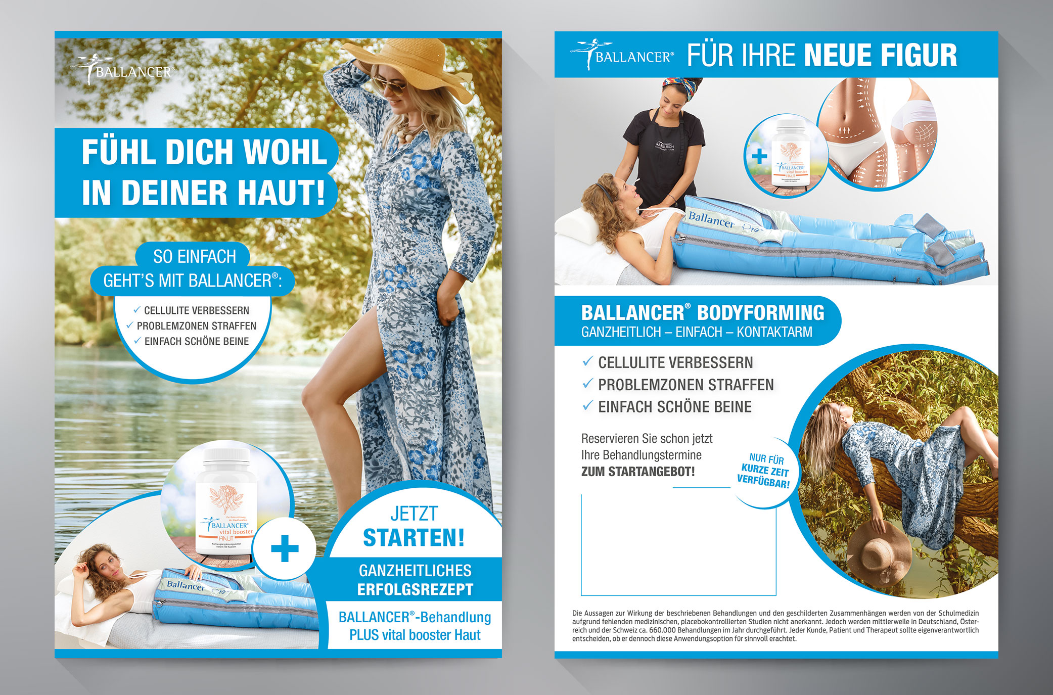 Flyer Kampagne "Fühl dich wohl in deiner Haut"